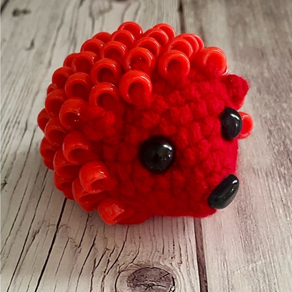HANDMADE Crochet Beaded Fidget Hedgehog - Picture 7 of 16